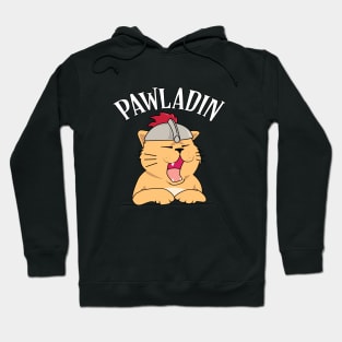 Pawladin Funny Cat Tabletop RPG Hoodie